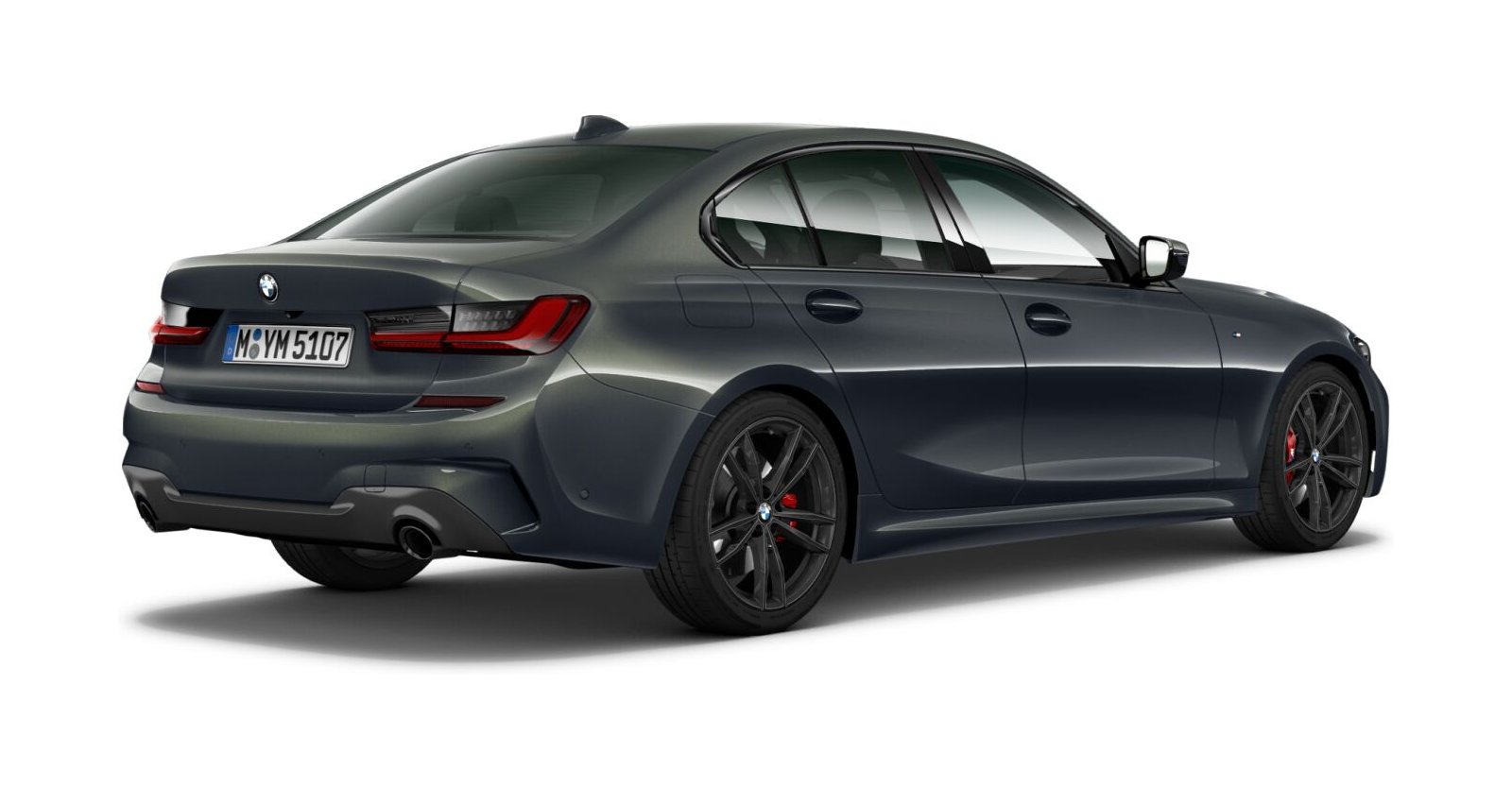 BMW BMW 3er in Grau von hinten BMW BMW 3er in Grau von hinten