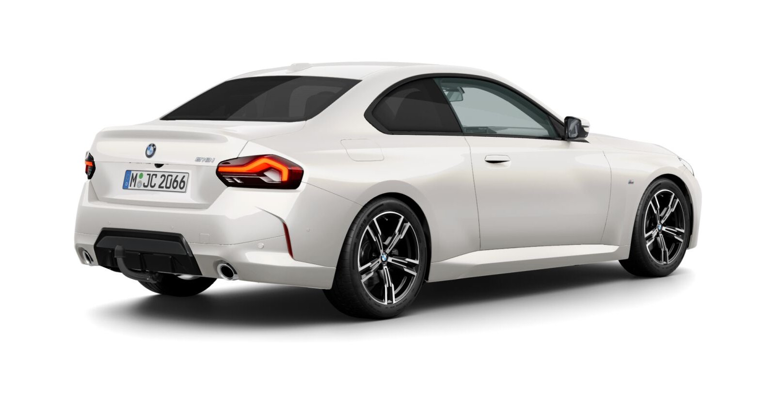 BMW BMW 2er in Weiß von hinten BMW BMW 2er in Weiß von hinten