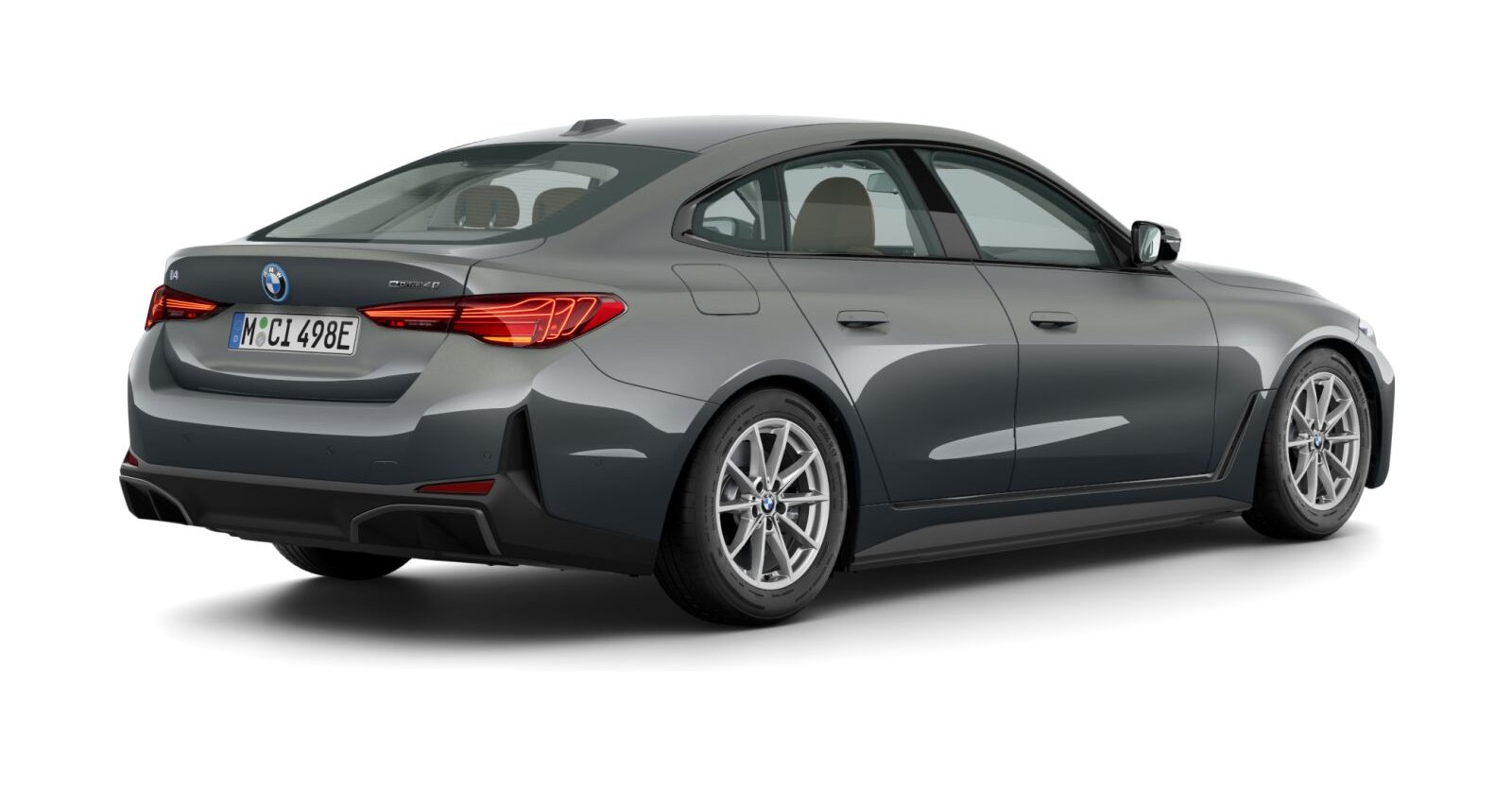 BMW BMW I in Grau von hinten