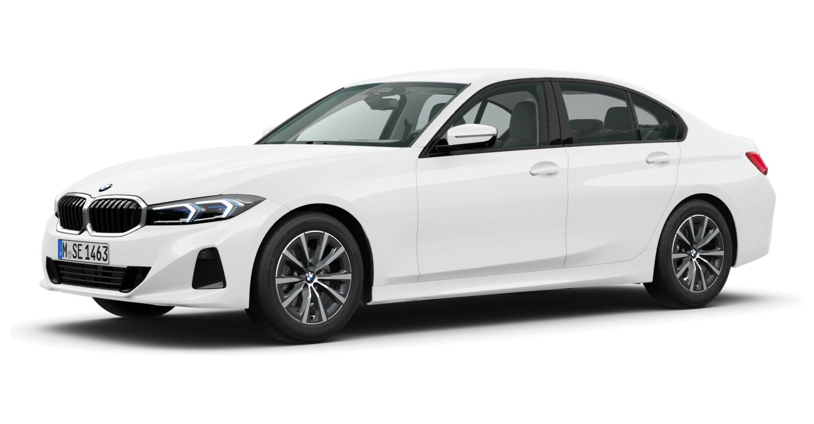 BMW BMW 3er in Weiß von vorne BMW BMW 3er in Weiß von vorne