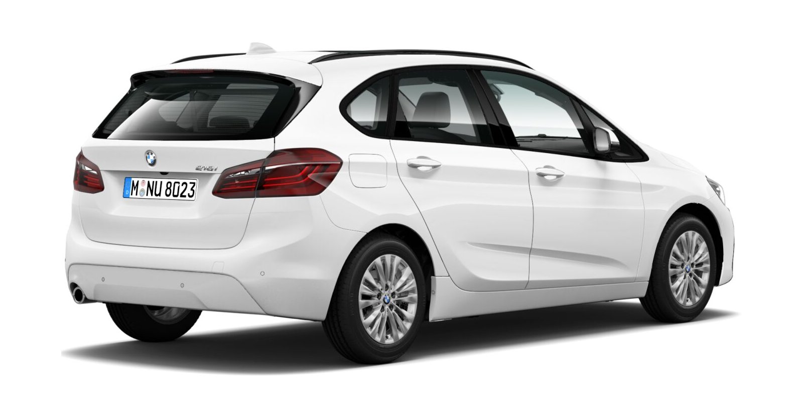 BMW BMW 2er in Weiß von hinten BMW BMW 2er in Weiß von hinten