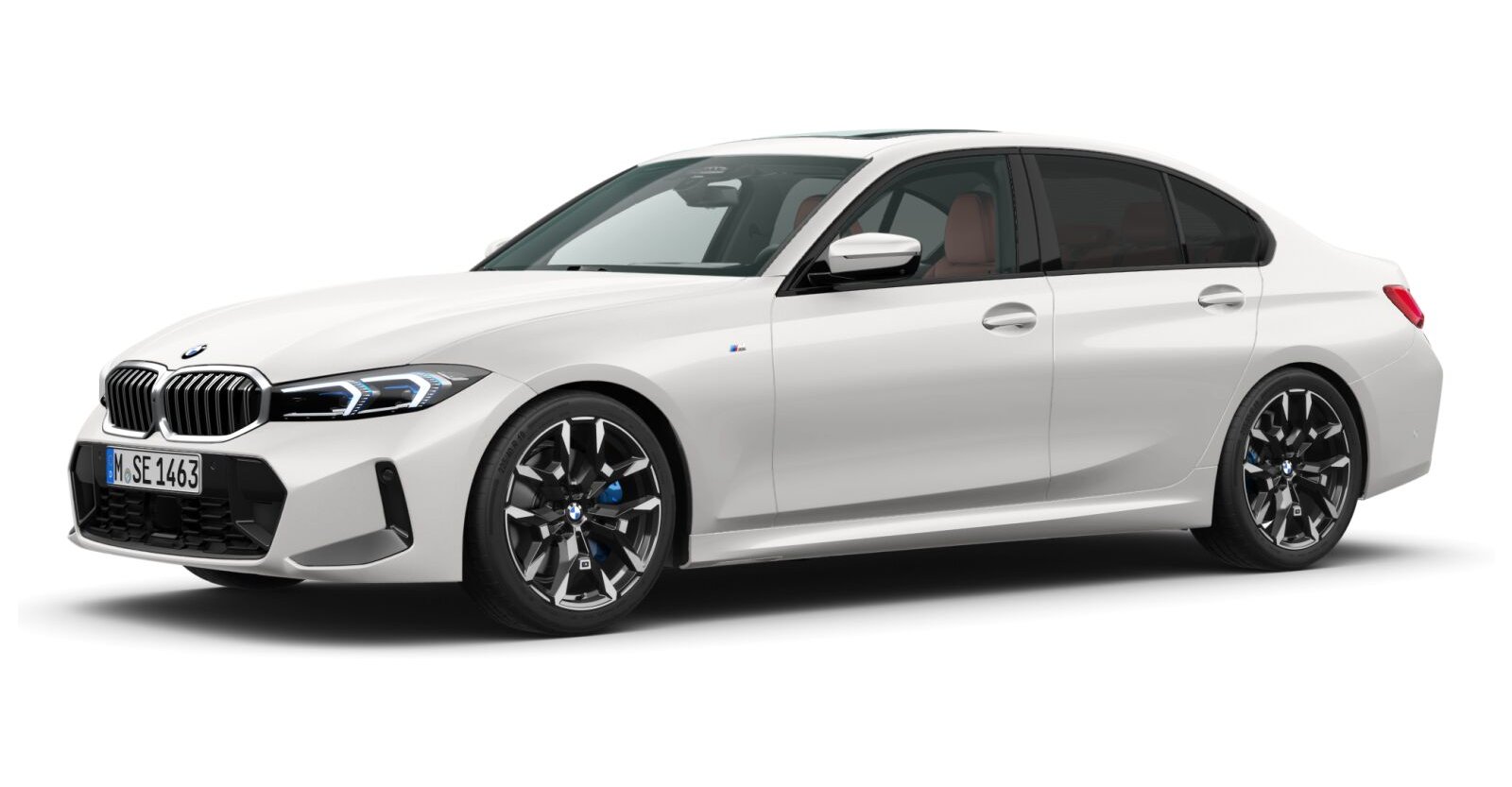 BMW BMW 3er in Weiß von vorne