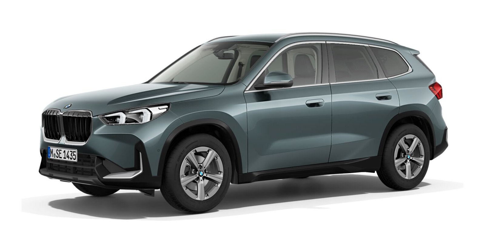 BMW X1 sDrive18d in Grün von vorne BMW X1 sDrive18d in Grün von vorne
