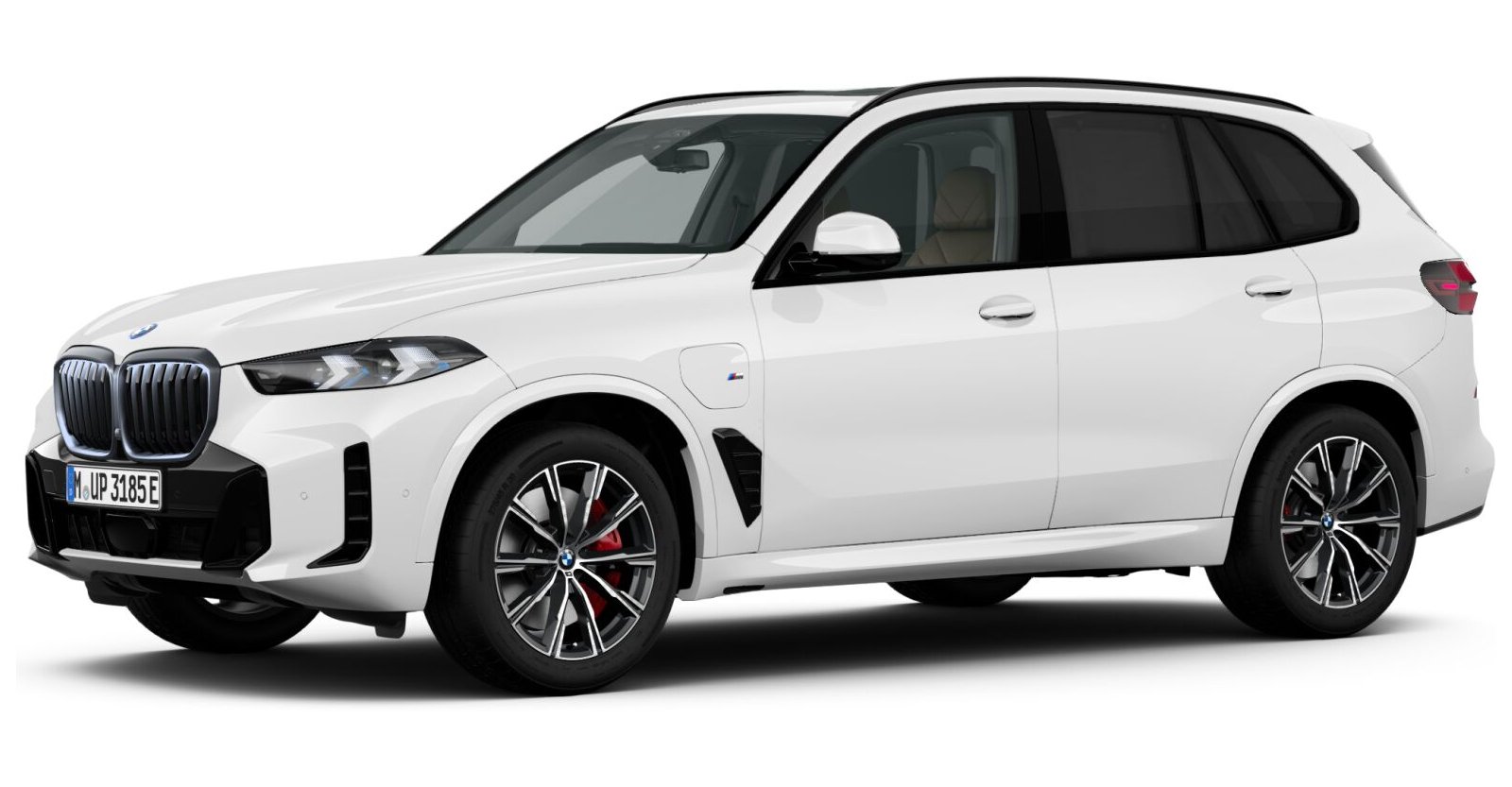 BMW X5 xDrive50e in Weiß von vorne BMW X5 xDrive50e in Weiß von vorne