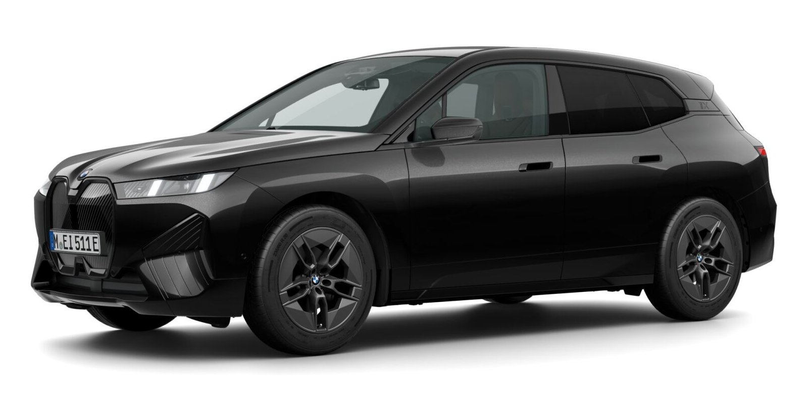 BMW BMW I in Schwarz von vorne