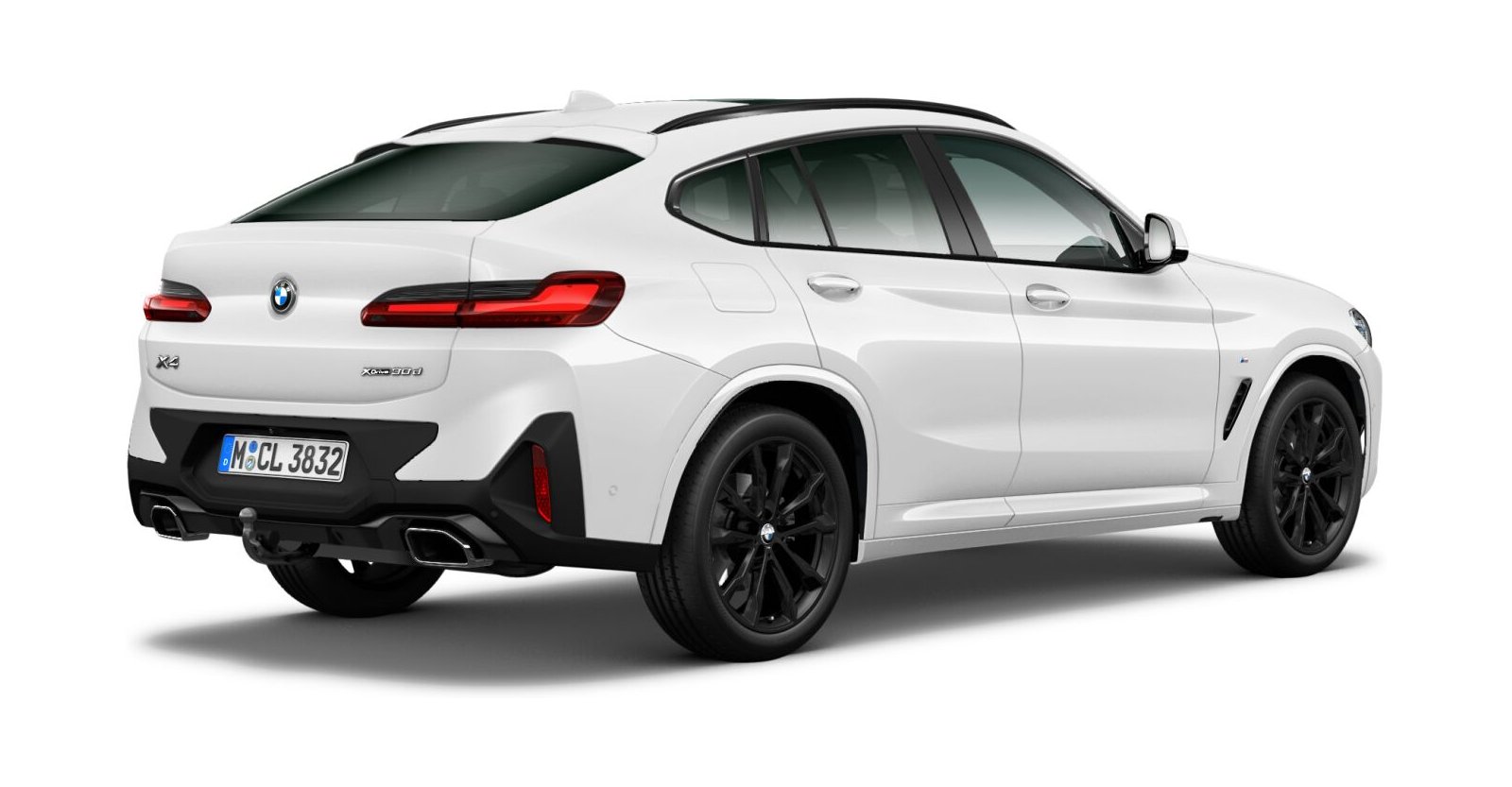 BMW BMW X in Weiß von hinten BMW BMW X in Weiß von hinten