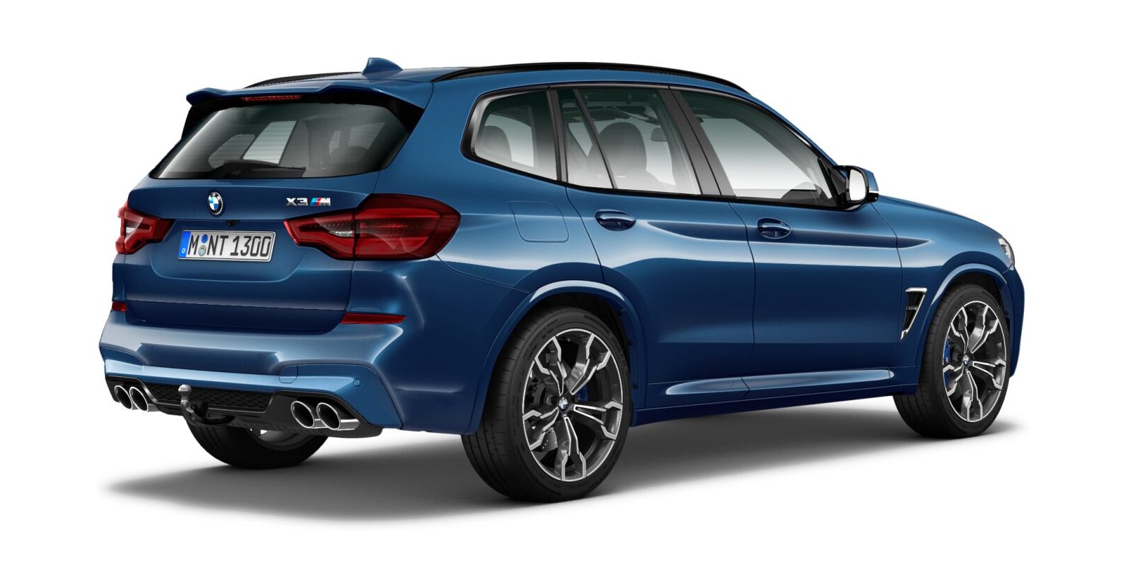 BMW BMW M in Blau von hinten