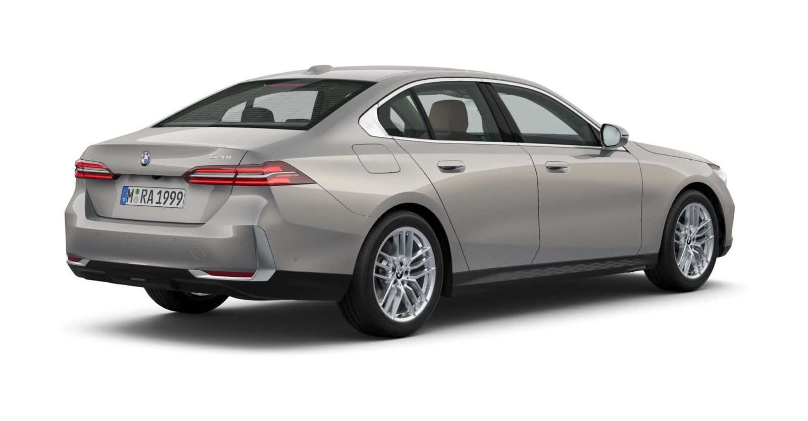 BMW BMW 5er in Grau von hinten BMW BMW 5er in Grau von hinten