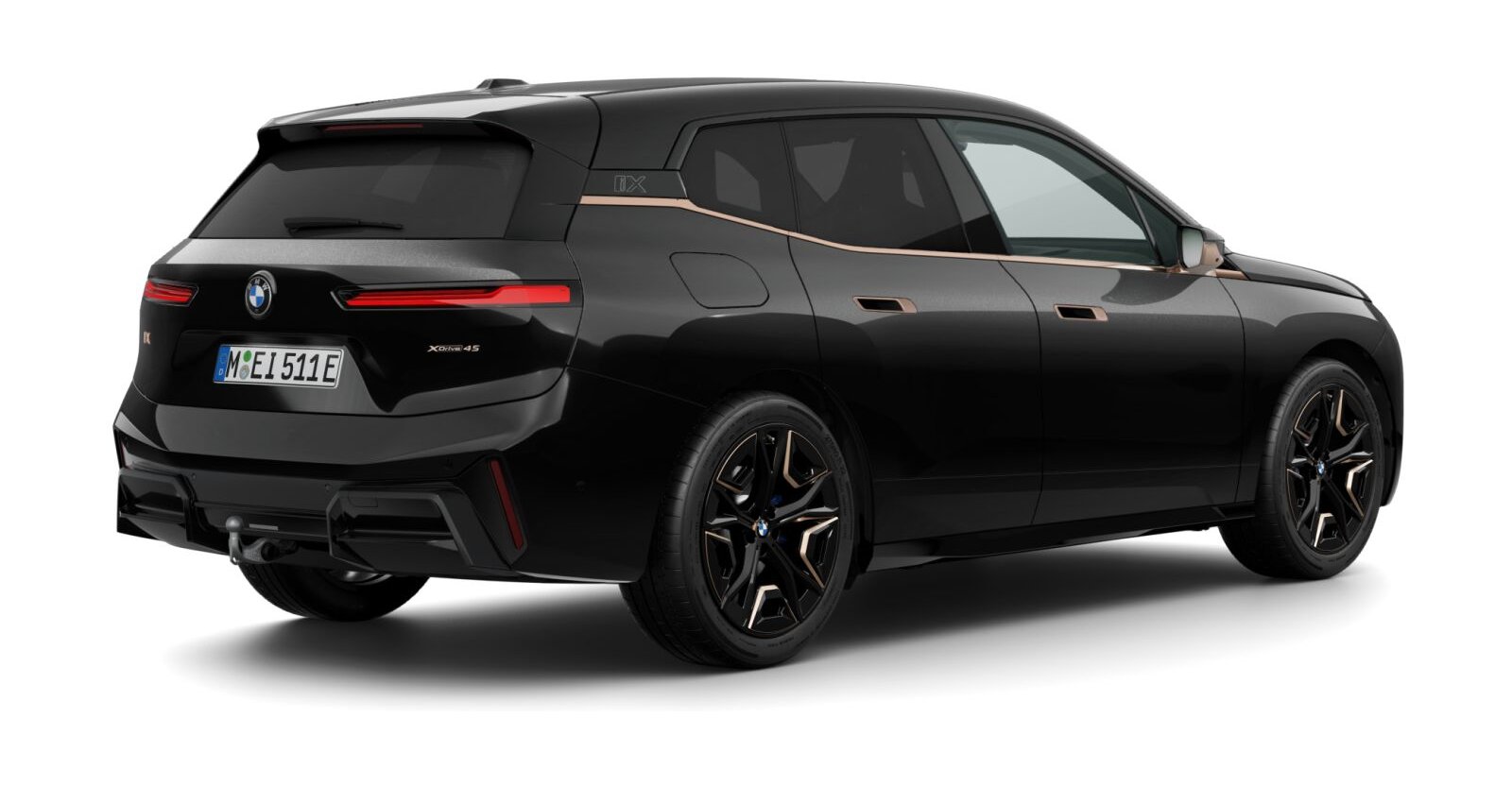 BMW BMW I in Schwarz von hinten