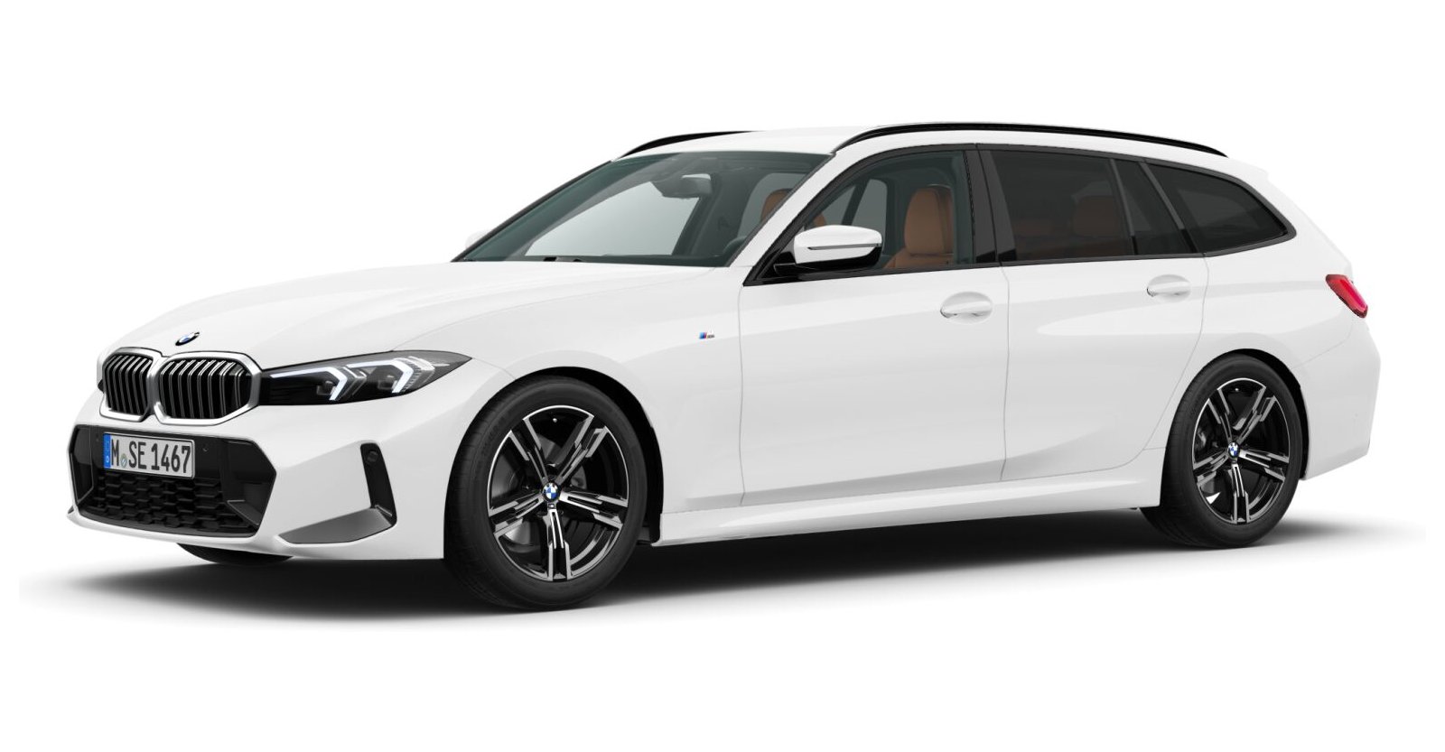 BMW BMW 3er in Weiß von vorne