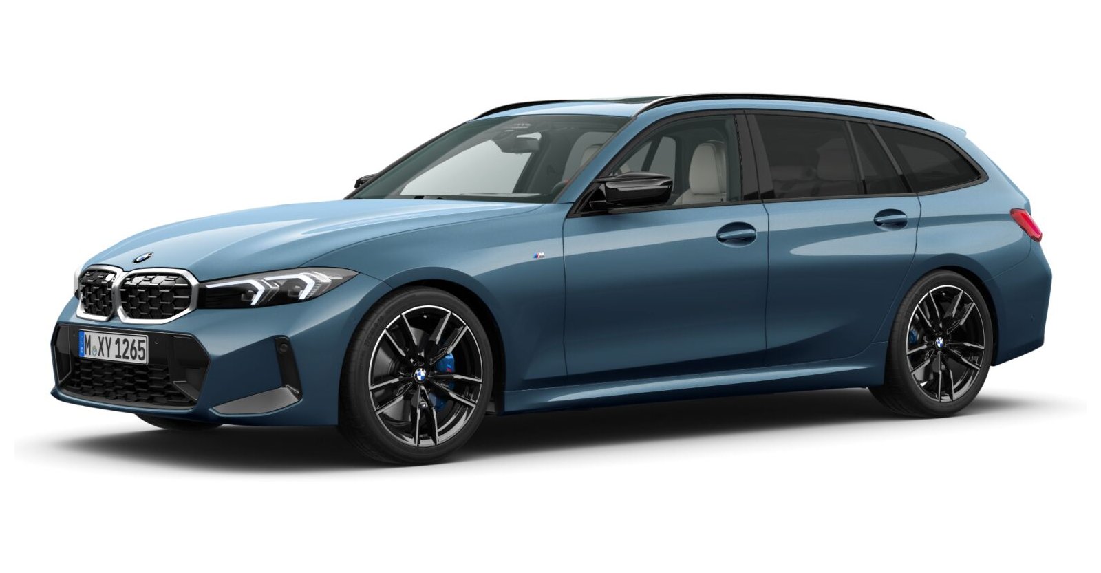 BMW BMW 3er in Blau von vorne BMW BMW 3er in Blau von vorne