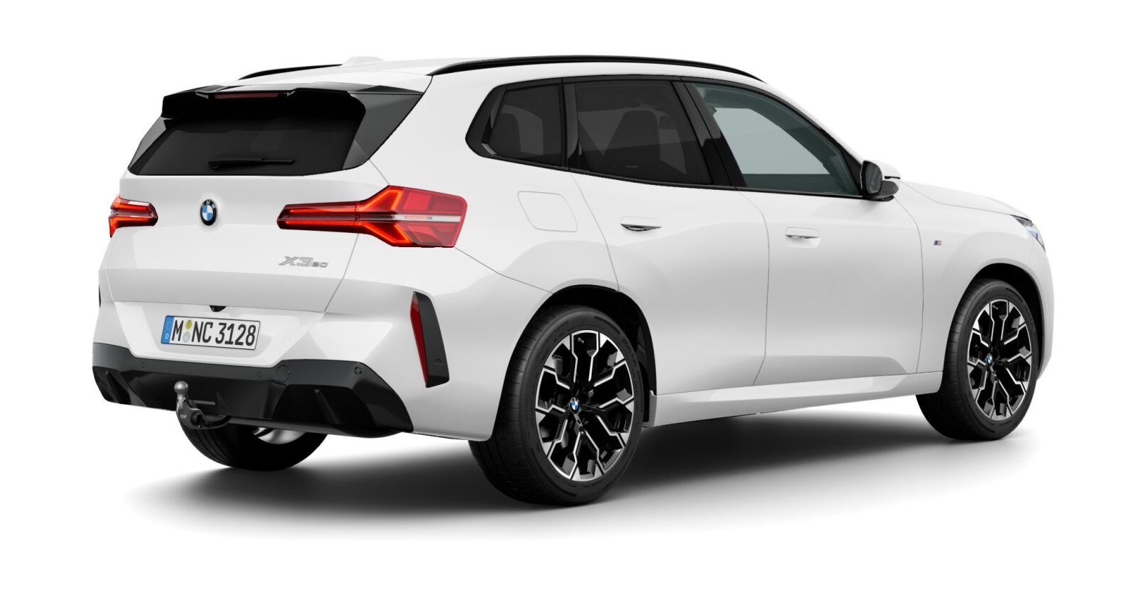 BMW BMW X in Weiß von hinten BMW BMW X in Weiß von hinten