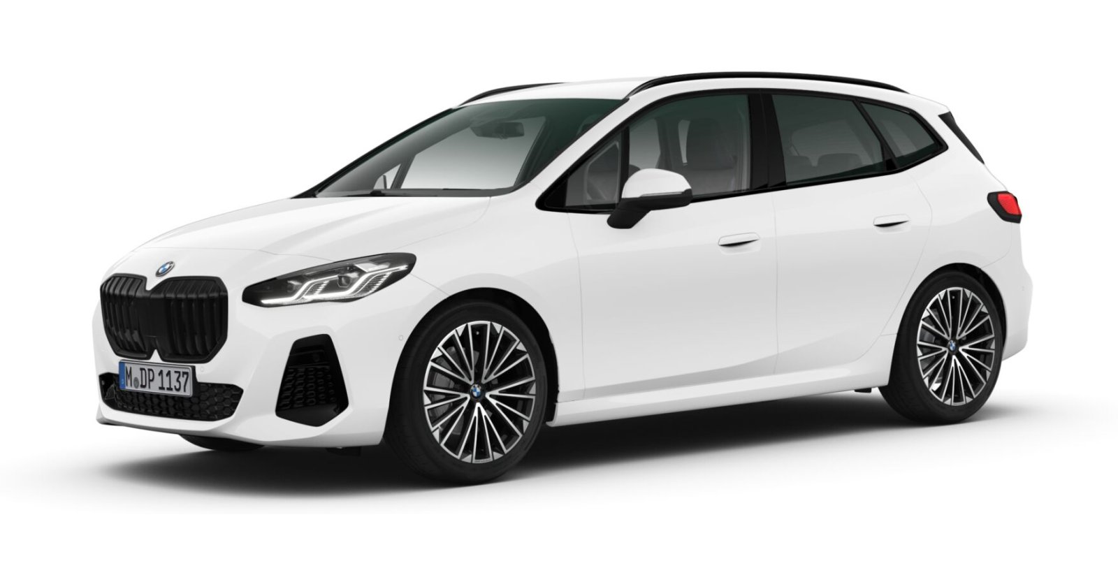 BMW 220i Active Tourer in Weiß von vorne BMW 220i Active Tourer in Weiß von vorne