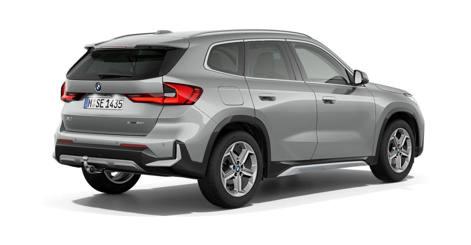 BMW BMW X in Silber von hinten BMW BMW X in Silber von hinten