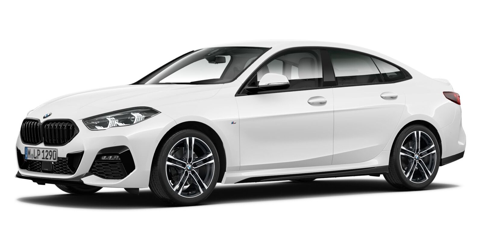 BMW 220d Gran Coupé in Weiß von vorne BMW 220d Gran Coupé in Weiß von vorne