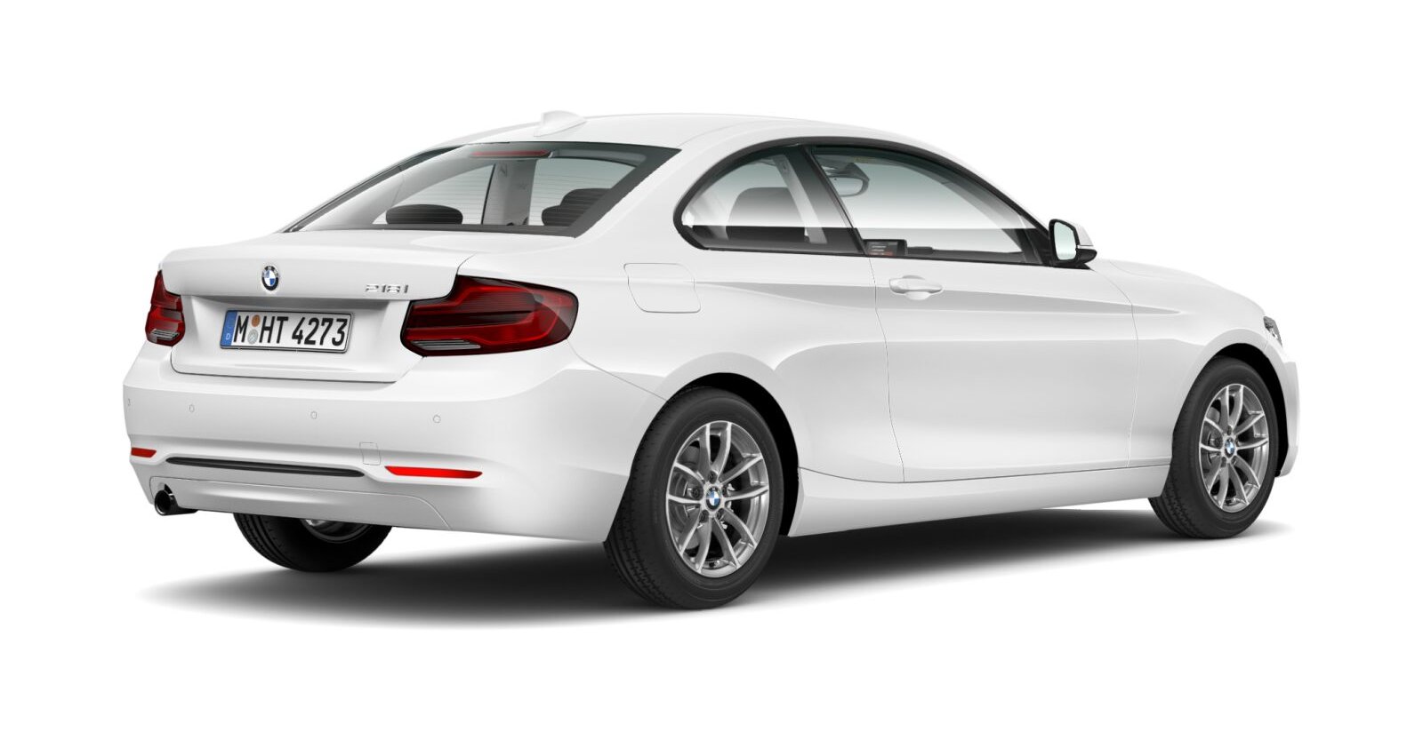 BMW BMW 2er in Weiß von hinten BMW BMW 2er in Weiß von hinten