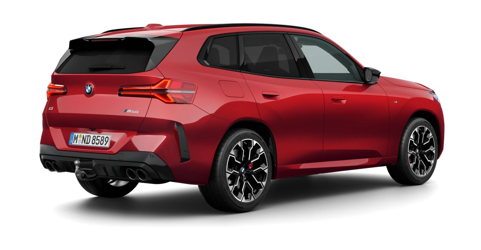 BMW BMW X in Rot von hinten BMW BMW X in Rot von hinten