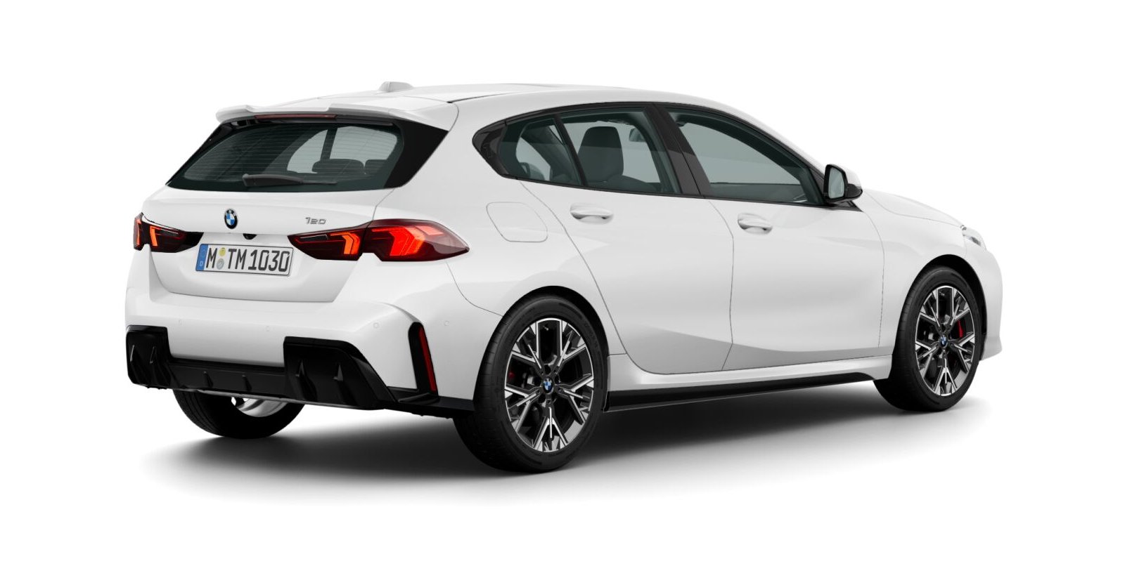 BMW BMW 1er in Weiß von hinten