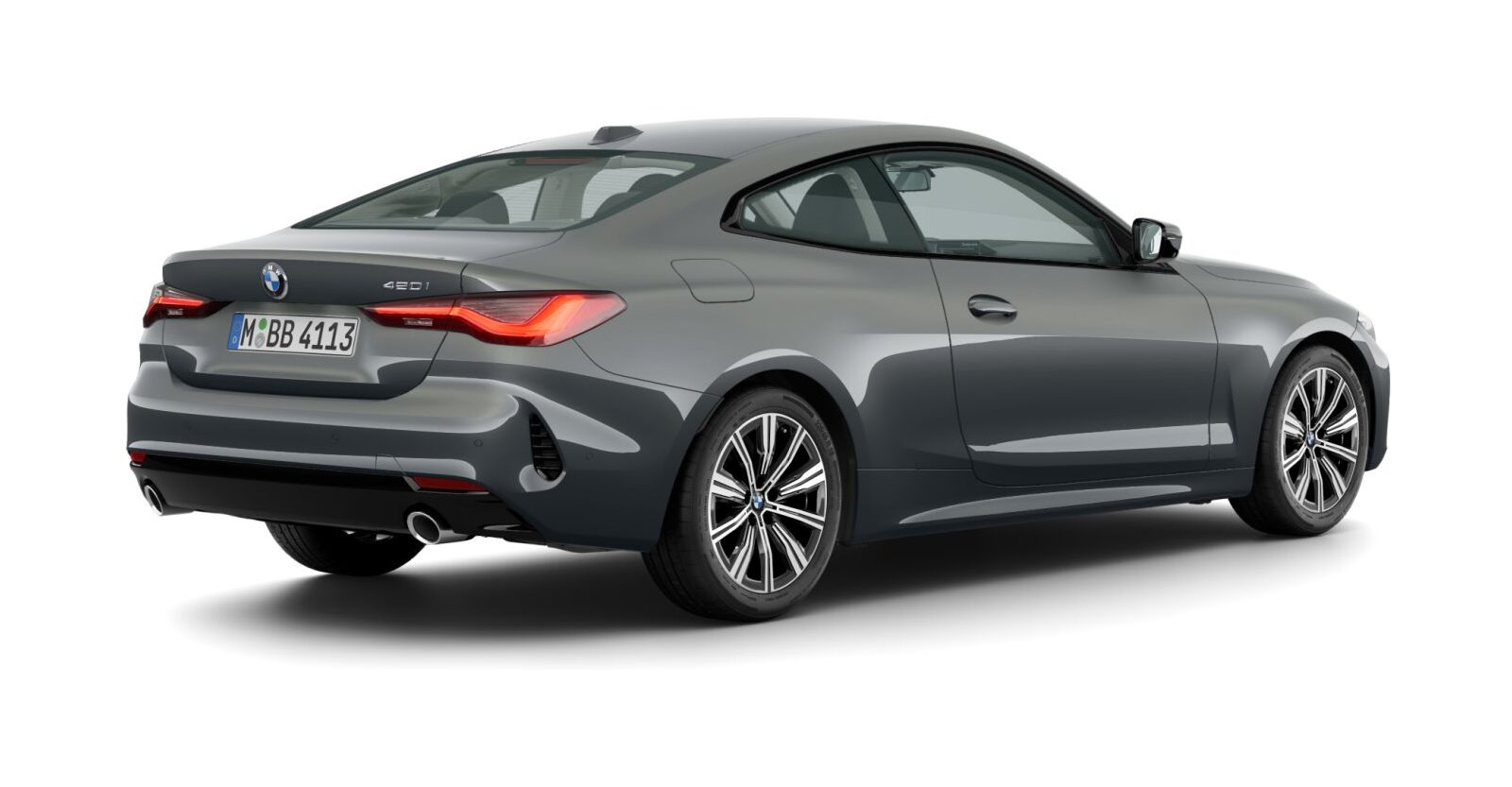BMW BMW 4er in Grau von hinten