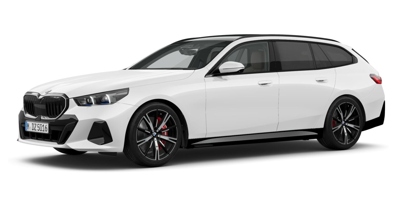 BMW BMW 5er in Weiß von vorne