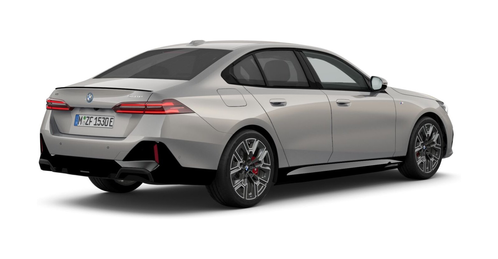 BMW BMW 5er in Grau von hinten BMW BMW 5er in Grau von hinten