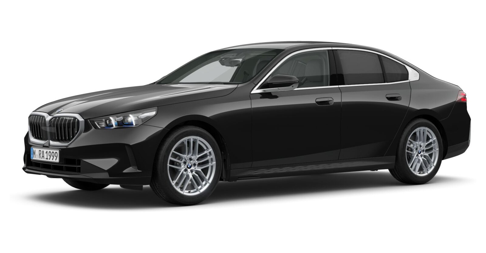 BMW BMW 5er in Schwarz von vorne BMW BMW 5er in Schwarz von vorne