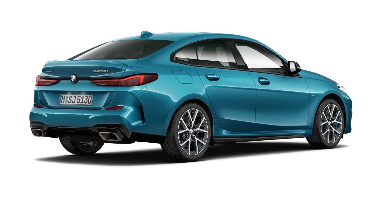 BMW BMW 2er in Blau von hinten