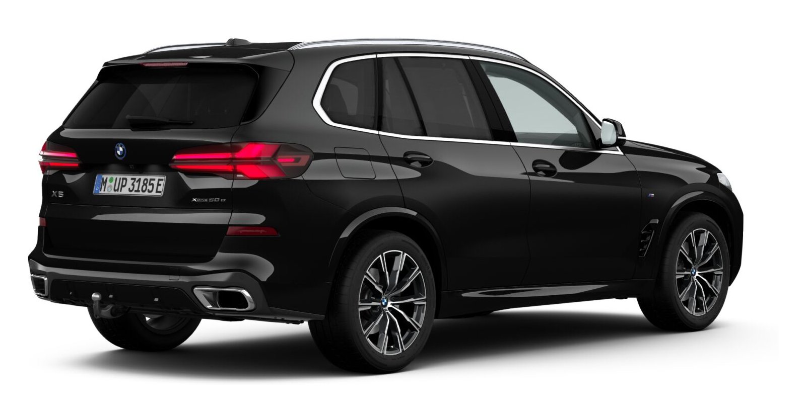 BMW BMW X in Schwarz von hinten