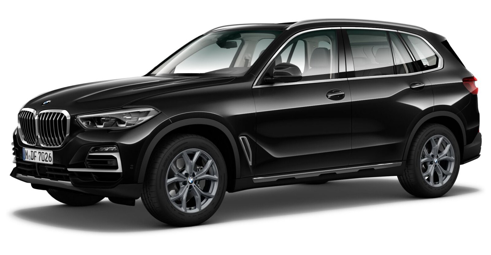 BMW X5 xDrive30d in Schwarz von vorne