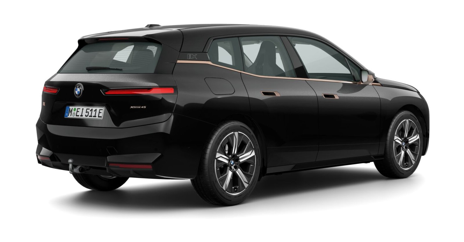 BMW BMW I in Schwarz von hinten