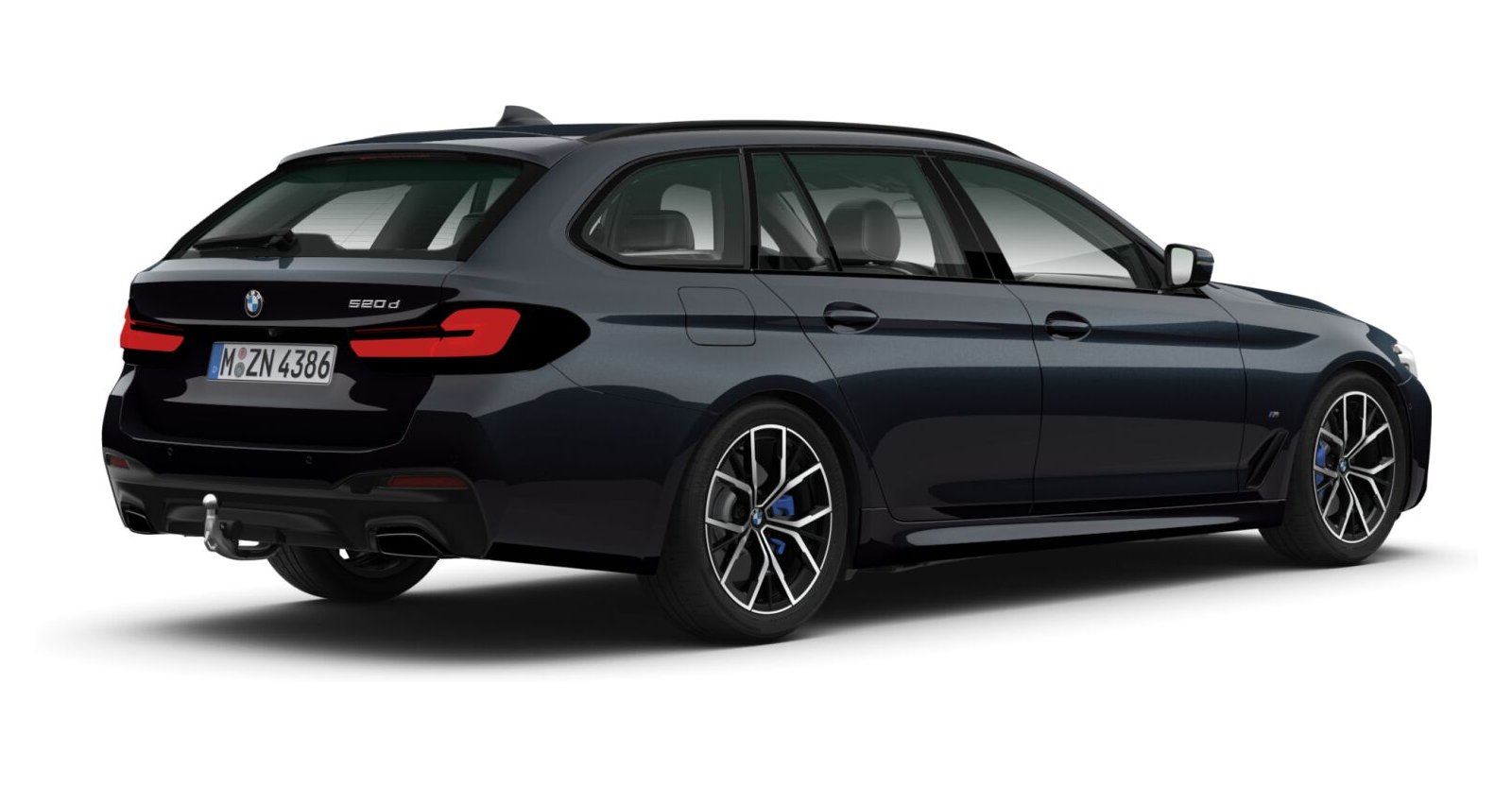 BMW BMW 5er in Schwarz von hinten BMW BMW 5er in Schwarz von hinten