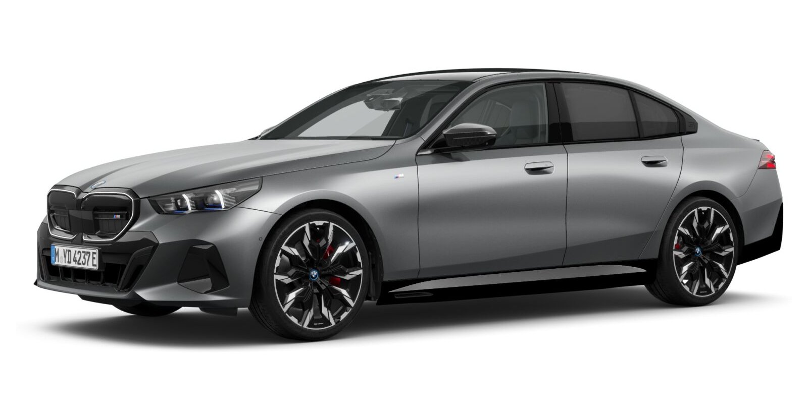 BMW i5 M60 xDrive Limousine in Grau von vorne BMW i5 M60 xDrive Limousine in Grau von vorne