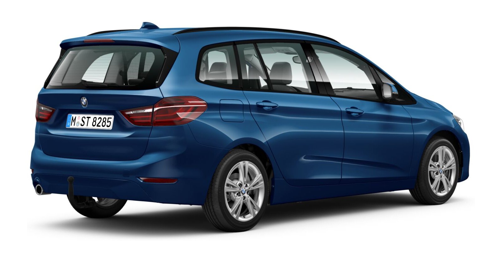 BMW BMW 2er in Blau von hinten