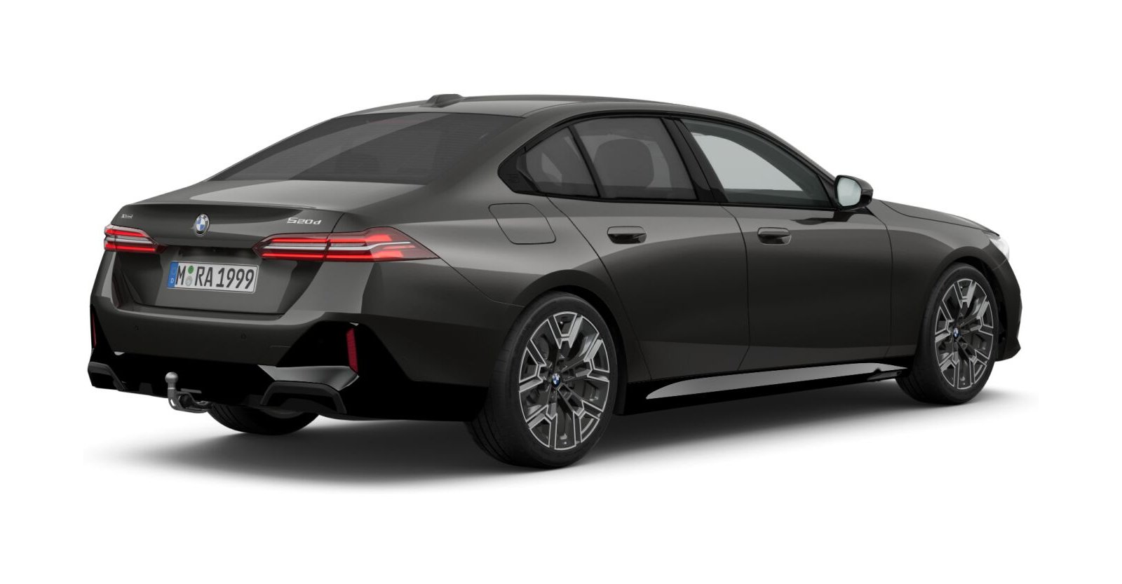 BMW BMW 5er in Grau von hinten