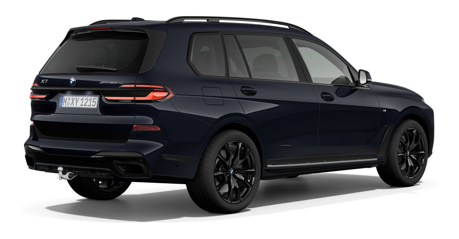 BMW BMW X in Schwarz von hinten