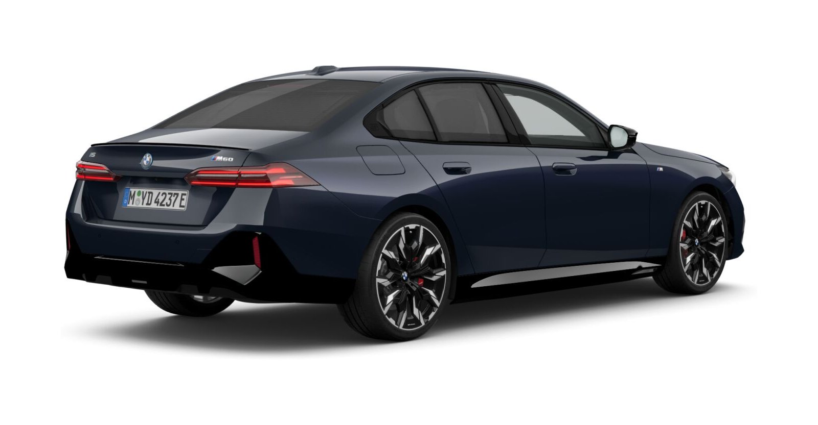 BMW BMW I in Schwarz von hinten