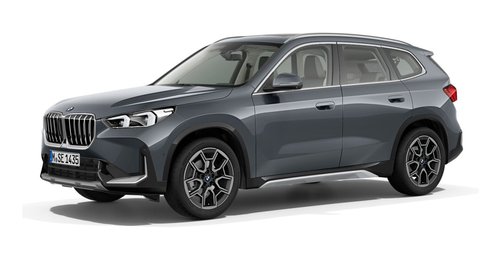BMW X1 sDrive20d in Grau von vorne