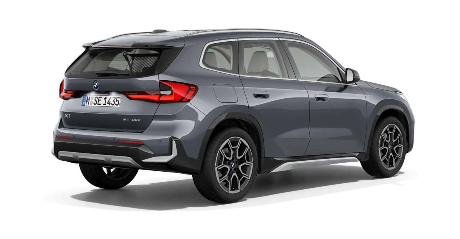 BMW BMW X in Grau von hinten
