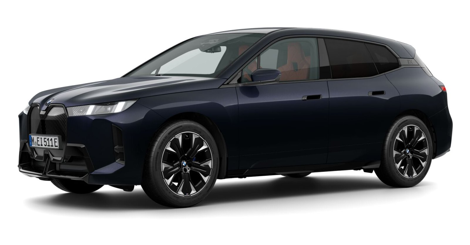 BMW BMW I in Schwarz von vorne BMW BMW I in Schwarz von vorne