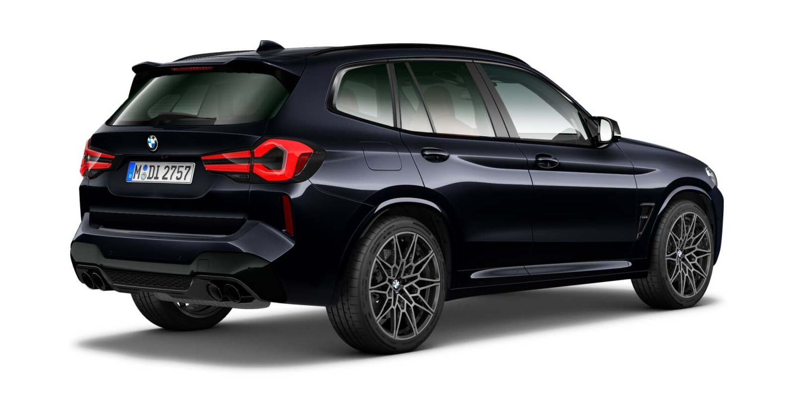 BMW BMW M in Schwarz von hinten