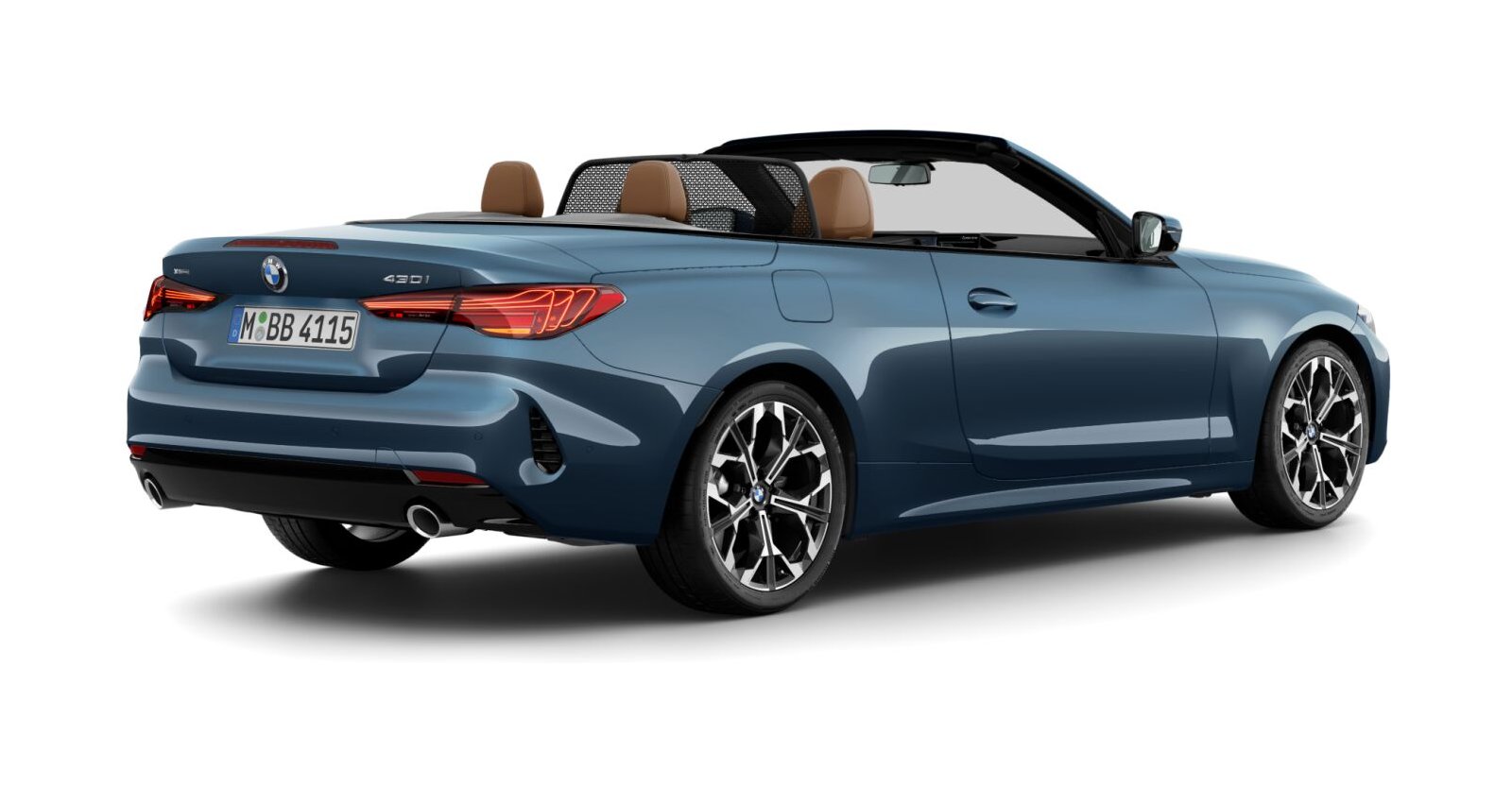 BMW BMW 4er in Blau von hinten BMW BMW 4er in Blau von hinten
