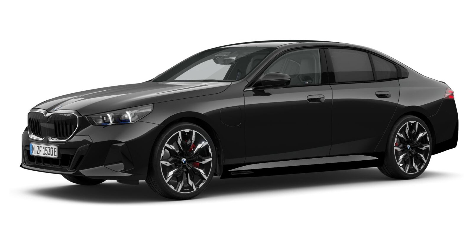 BMW BMW 5er in Schwarz von vorne BMW BMW 5er in Schwarz von vorne