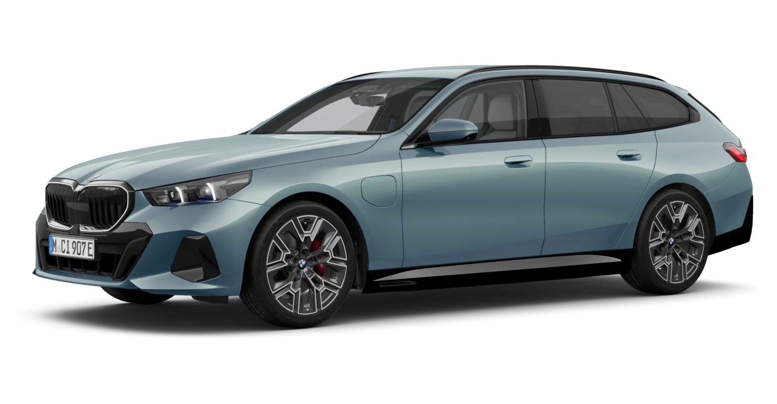 BMW BMW 5er in Grün von vorne