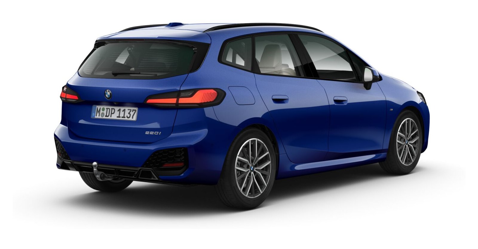 BMW BMW 2er in Blau von hinten BMW BMW 2er in Blau von hinten