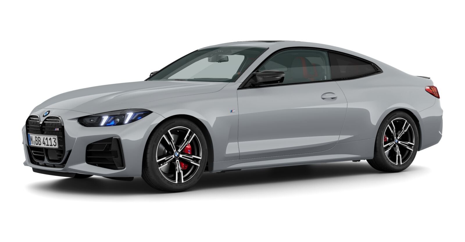 BMW M440d xDrive Coupé in Grau von vorne BMW M440d xDrive Coupé in Grau von vorne