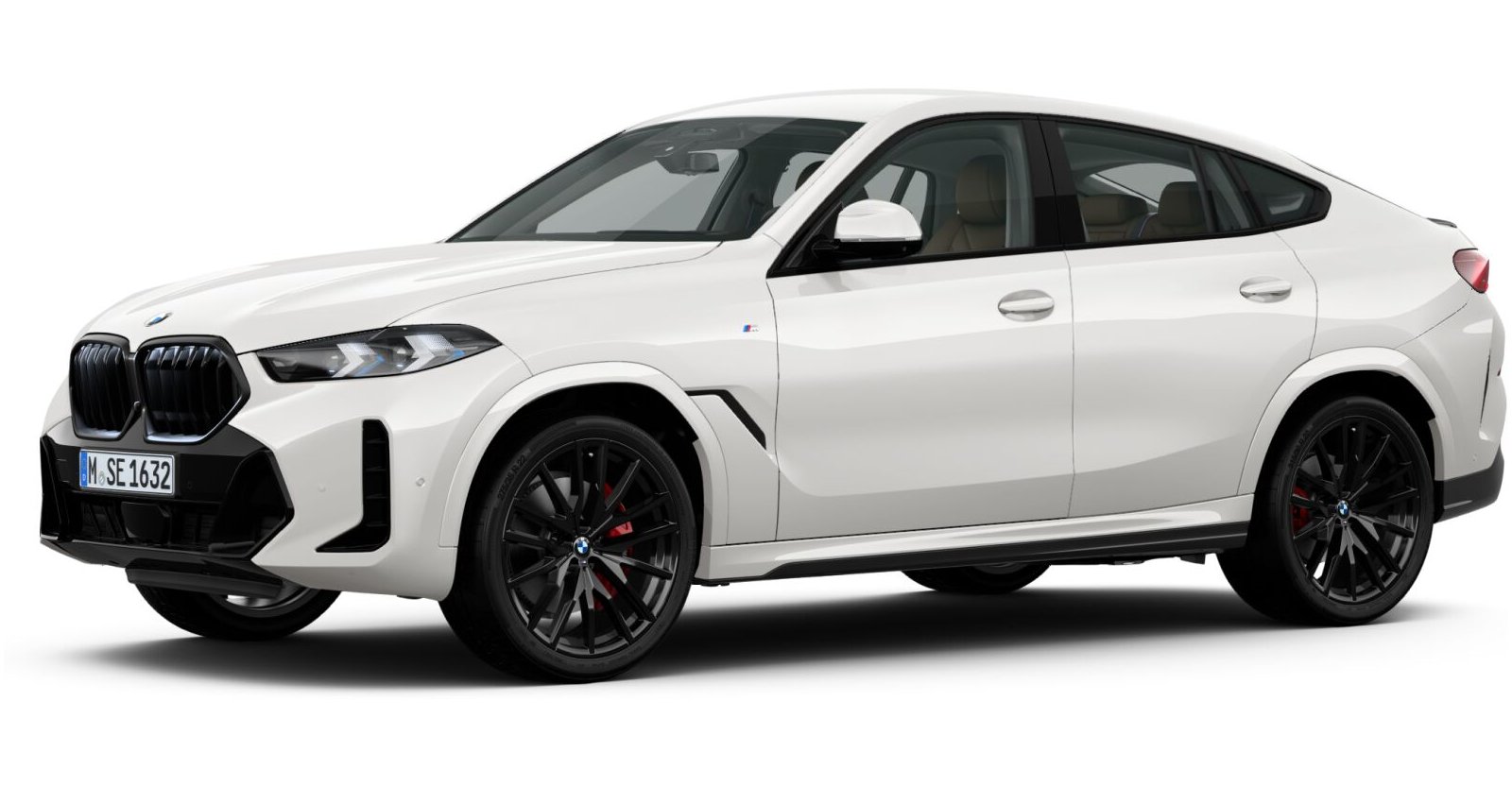 BMW X6 xDrive40d in Weiß von vorne BMW X6 xDrive40d in Weiß von vorne