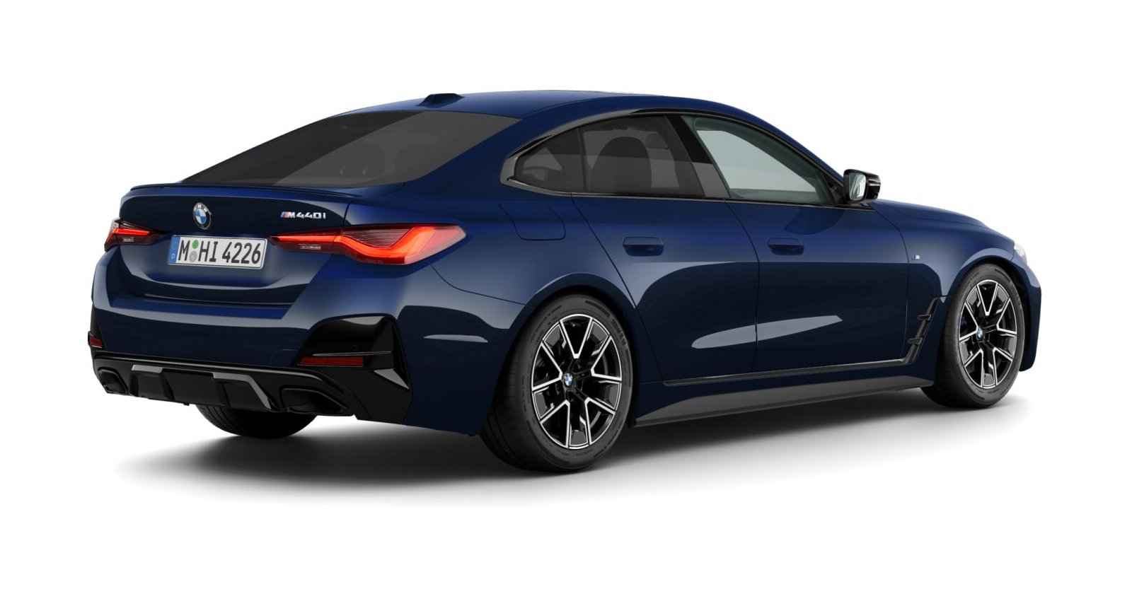 BMW BMW 4er in Blau von hinten BMW BMW 4er in Blau von hinten