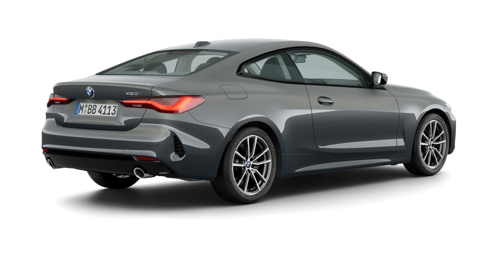 BMW BMW 4er in Grau von hinten BMW BMW 4er in Grau von hinten