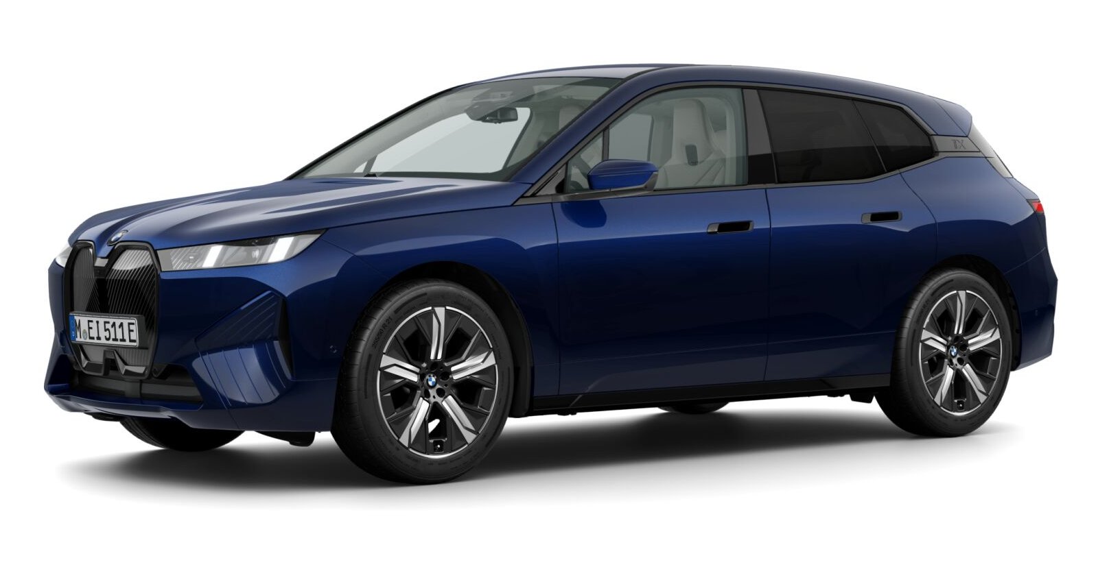 BMW BMW I in Blau von vorne BMW BMW I in Blau von vorne