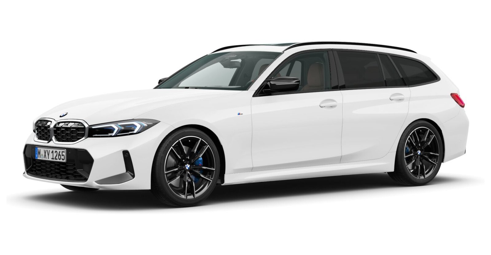 BMW BMW 3er in Weiß von vorne BMW BMW 3er in Weiß von vorne